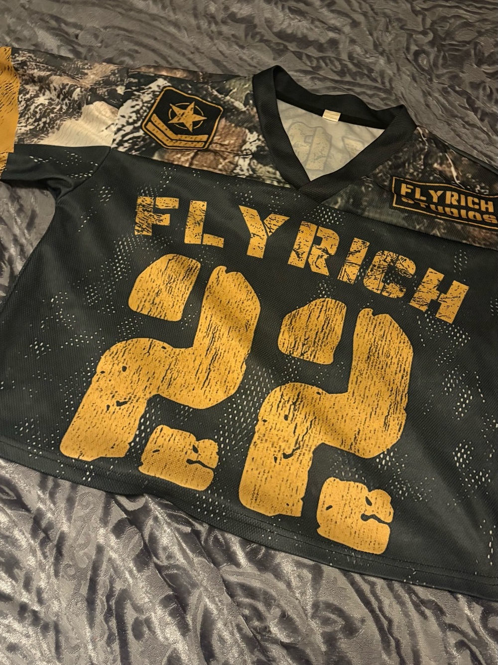 Black & Yellow Unisex Jersey Shirt